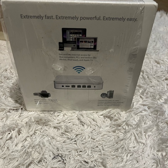 Apple AirPort Extreme Base Station MB763LL/A Wireless Router Wi-Fi 802.11n A1301 - Picture 4 of 11